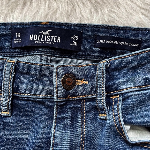 Holister Ultra High Rise Super Skinny Sz 1 - Picture 5 of 7